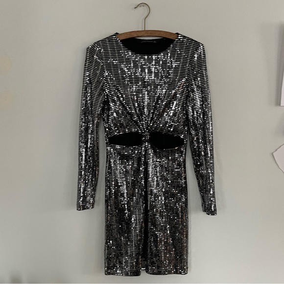 Zara glam mini dress with cutout detailing - Picture 2 of 4